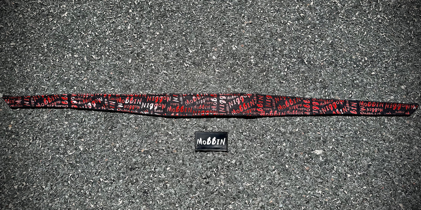 Mobbin “CRASHOUT” Headband Red/Blk